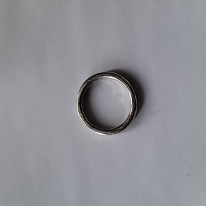 Thick Sterling Silver Stacking Ring - Size 6.25